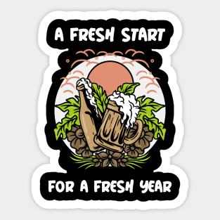 New Year Sticker